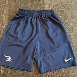Nike Men's Navy Athletic Shorts kids size large